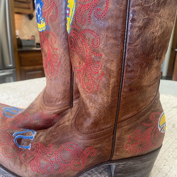 Kansas Jayhawks Women’s Boots. Brand New, Size 7B. - Picture 1 of 6